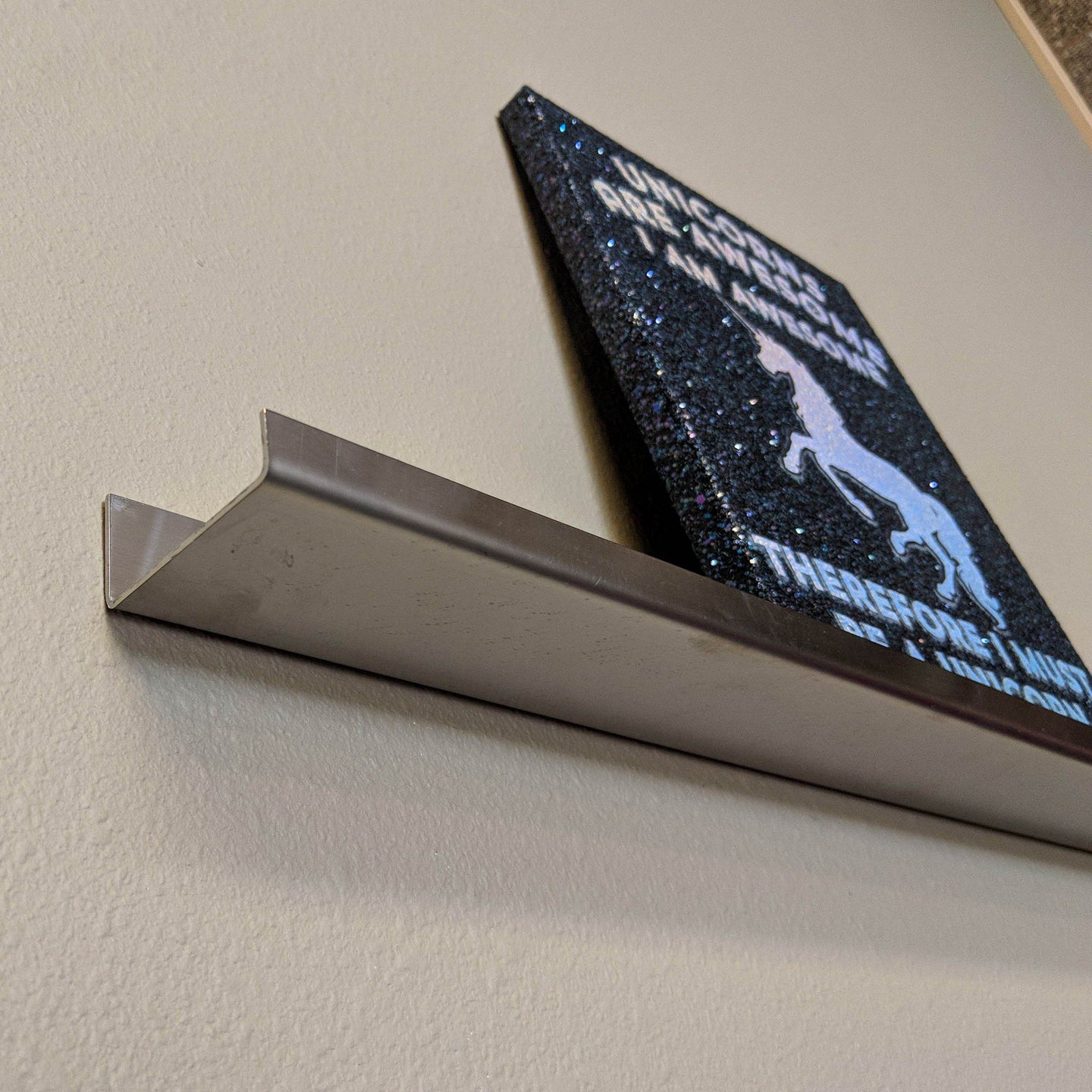 Floating Shelf Wall Mounted - Metal Channel Ledge